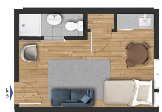 Unit 205 floor plan